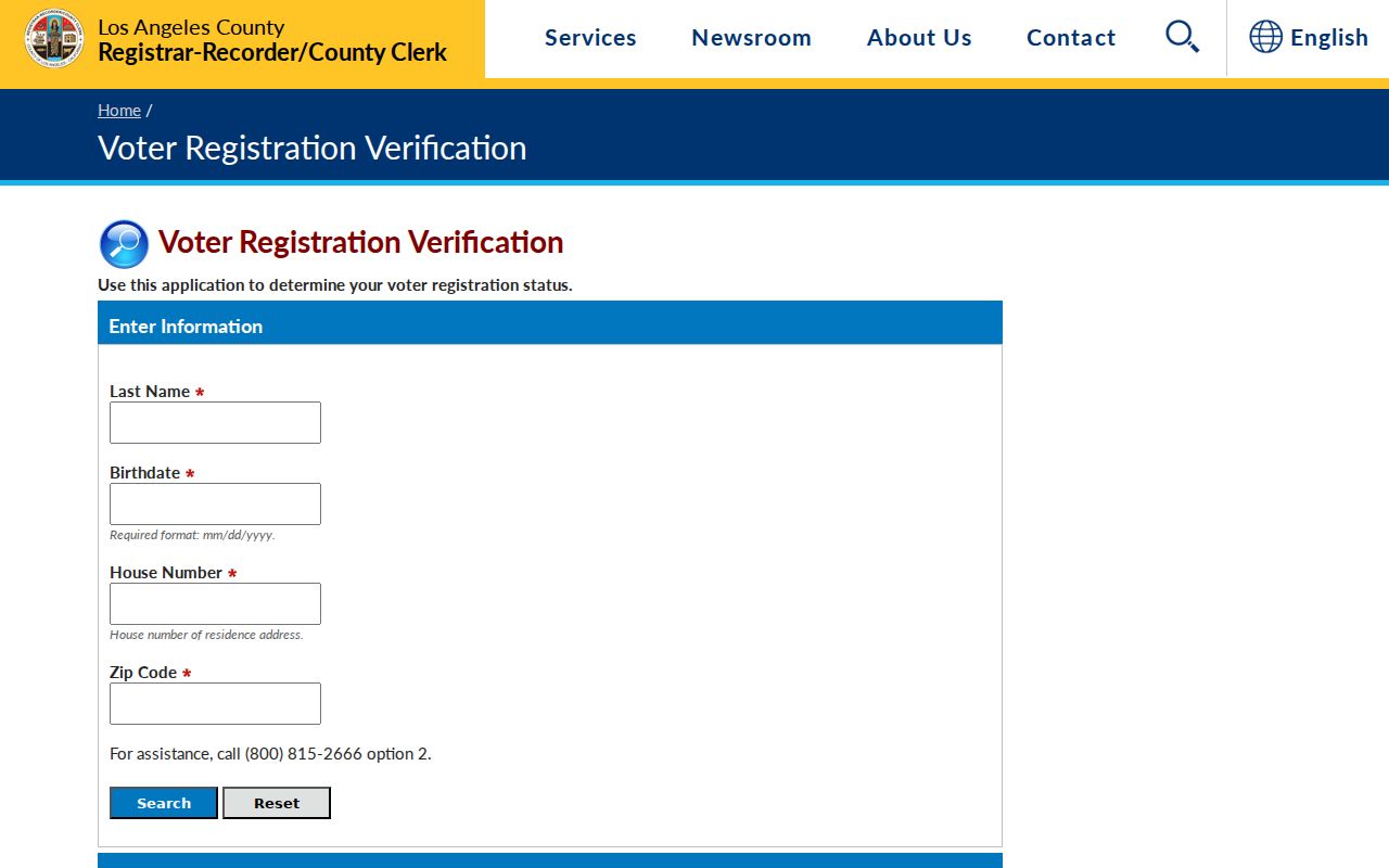 La Puente people search limit on the county voter status tool